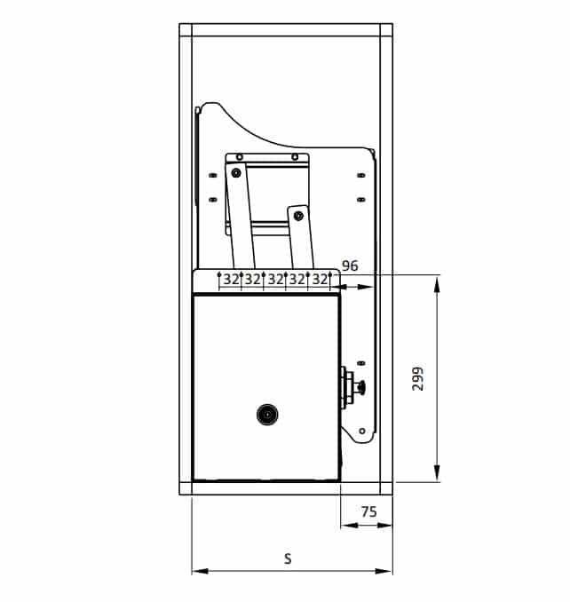 Kích thước của Rổ bát đĩa di động lướt tròn Lento Hafele 504.76.007 Inox 304 Kích thước của Rổ bát đĩa di động lướt tròn Lento Hafele 504.76.007 Inox 304