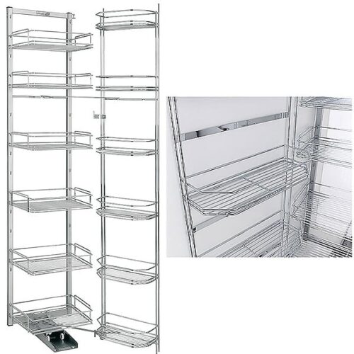 Rổ kéo 6 tầng Wire basket, rộng 600mm Hafele 545.94.142 3 Rổ kéo 6 tầng Wire basket, rộng 600mm Hafele 545.94.142