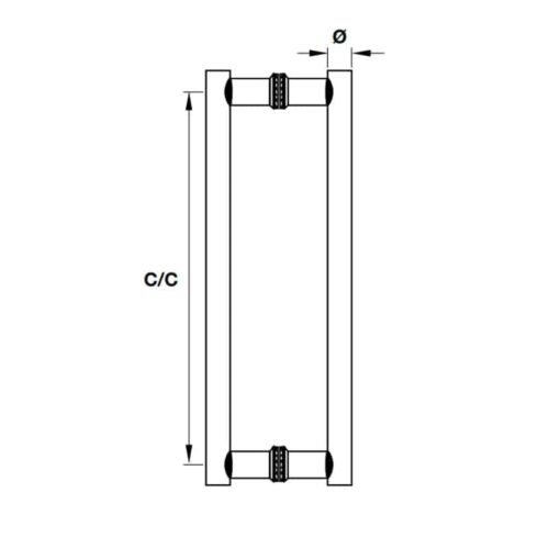 Tay nắm kéo đẩy chữ H 1200mm Hafele 903.01.846 3 Kích thước của Tay nắm kéo đẩy chữ H 1200mm Hafele 903.01.846