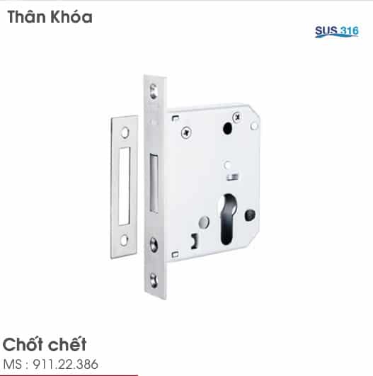 Thân khóa chốt chết Hafele 911.22.386 Thân khóa chốt chết Hafele 911.22.386