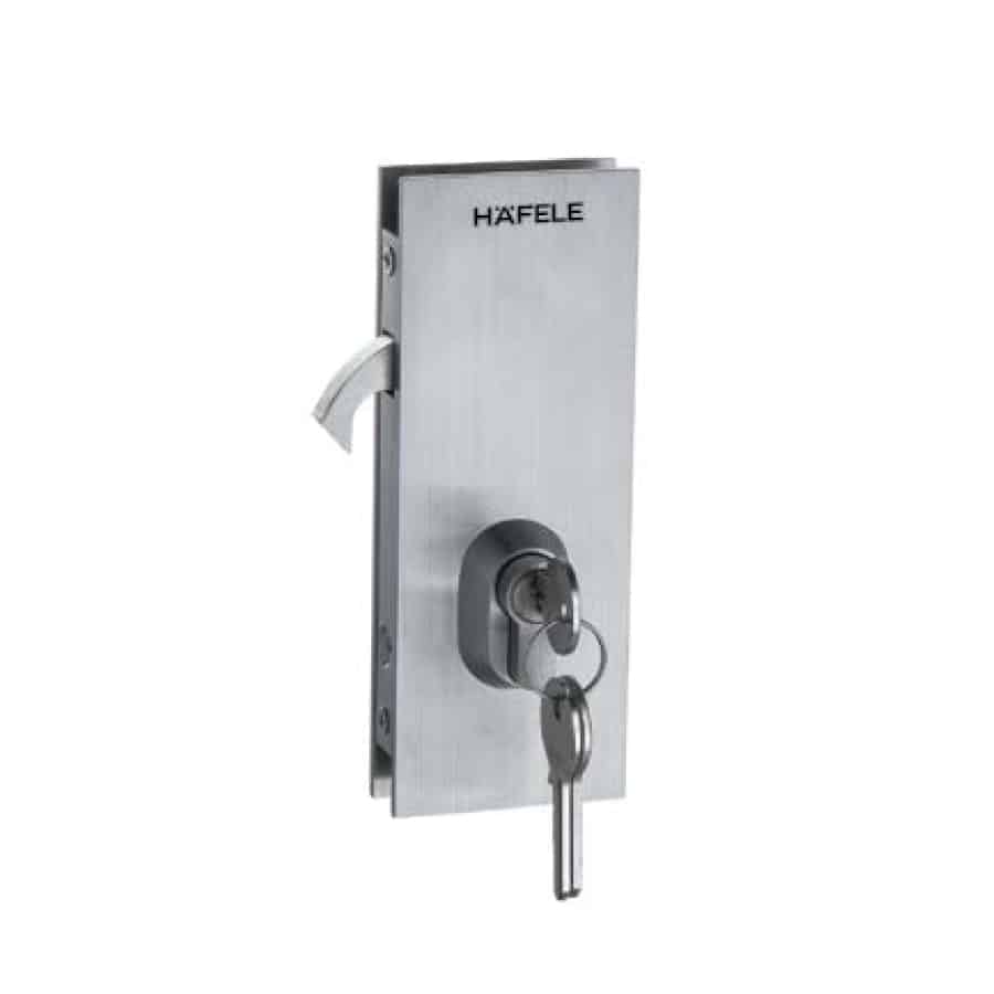 Thân khóa cửa trượt kính mở trái Hafele 981.59.100 Thân khóa cửa trượt kính mở trái Hafele 981.59.100