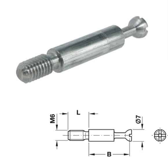Thân ốc liên kết ván dày 12mm Hafele 262.27.941 Thân ốc liên kết ván dày 12mm Hafele 262.27.941