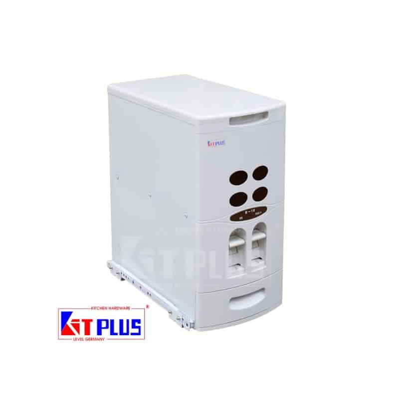 Thùng gạo âm tủ 2 nút ấn thông minh Kit Plus DB.18 Thùng gạo âm tủ 2 nút ấn thông minh Kit Plus DB.18