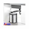 Thùng rác Inox tròn gắn cánh Kit Plus DF.08L 1 Thùng rác Inox tròn gắn cánh Kit Plus DF.08L