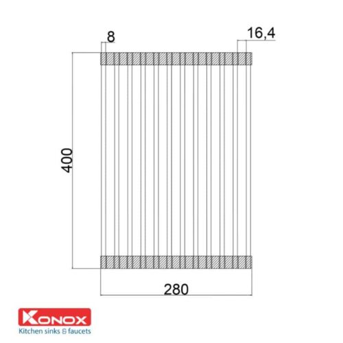 Thanh lưới Konox Roller Mat RM01 3 Thiết kế của Thanh lưới Konox Roller Mat RM01