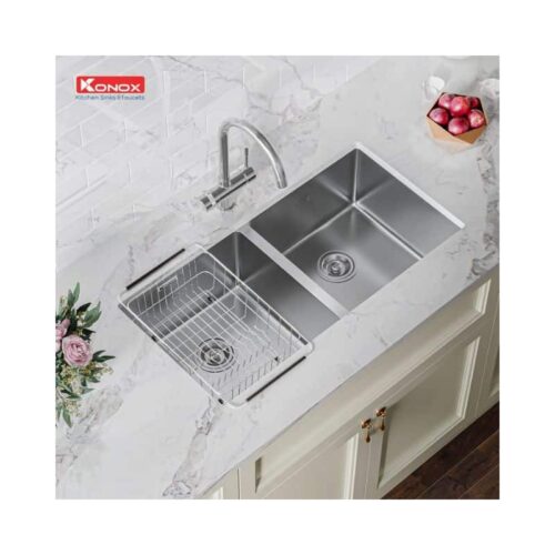 Chậu rửa bát Konox Undermount CUBE 8744DU 3 Chậu rửa bát Konox Undermount CUBE 8744DU