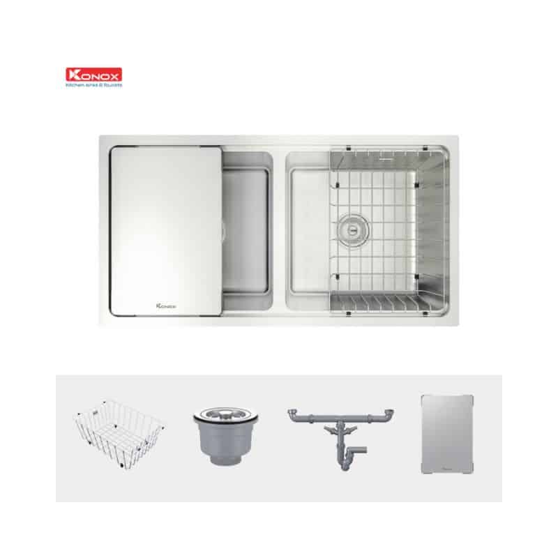 chau-rua-bat-konox-workstation-undermount-sink-kn8646du-dekor (3) Phụ kiện của Chậu rửa bát Konox Workstation - Undermount Sink KN8646DU Dekor