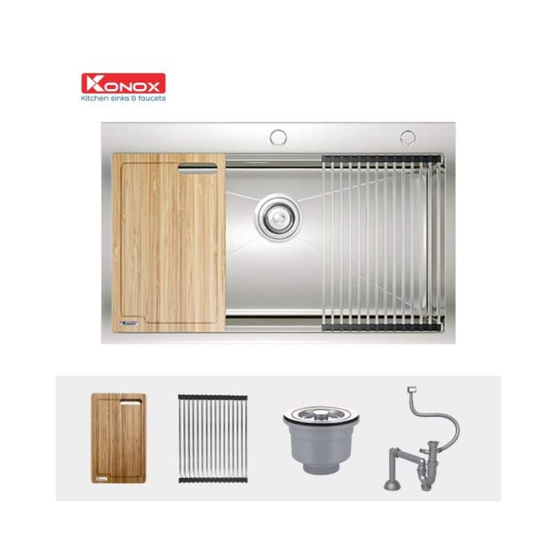 Phụ kiện của Chậu rửa bát Workstation - Topmount Sink KN8050TS(full phụ kiện) Phụ kiện của Chậu rửa bát Workstation - Topmount Sink KN8050TS(full phụ kiện)