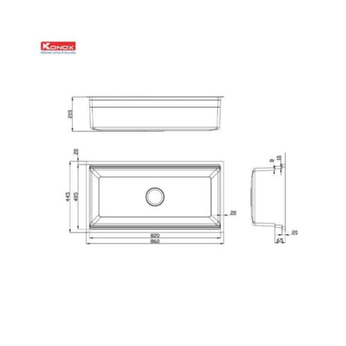 Chậu rửa bát Workstation Undermount Sink KN8644SU Dekor 5 Thiết kế của Chậu rửa bát Workstation Undermount Sink KN8644SU Dekor