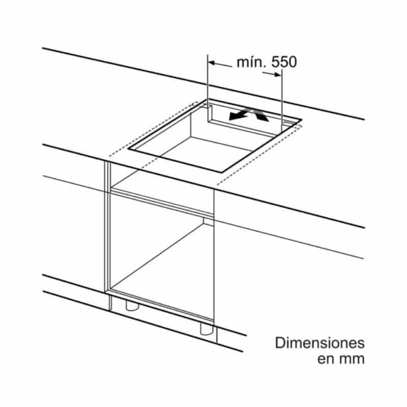 Kích thước lắp bếp Từ Bosch Balay 3EB865FR Kích thước lắp bếp Từ Bosch Balay 3EB865FR