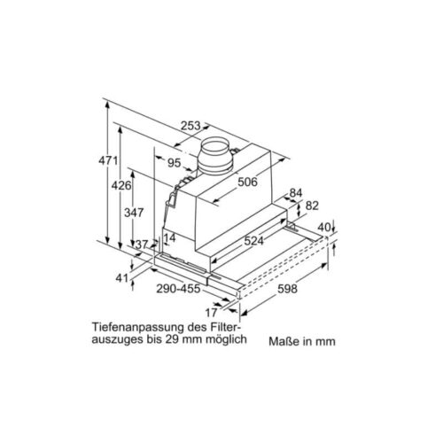 Máy hút mùi Bosch DFR067A52 8 Kích thước máy hút mùi Bosch DFR067A52