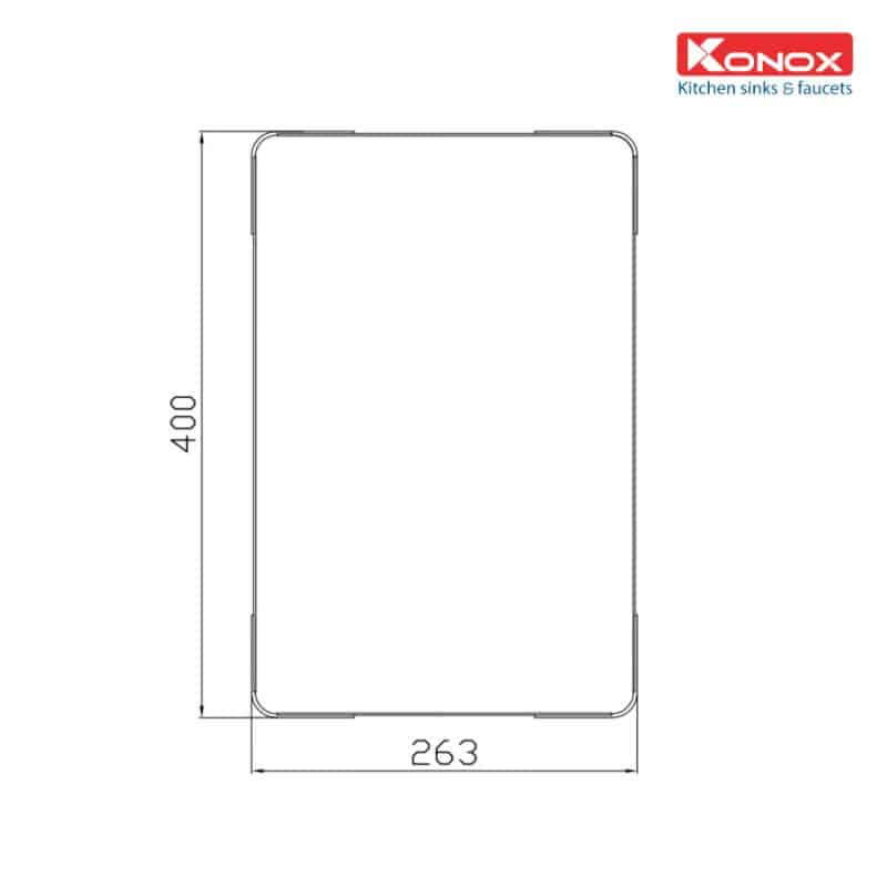 Thiết kế của Thớt inox Konox Cutting Board CB03 Thiết kế của Thớt inox Konox Cutting Board CB03