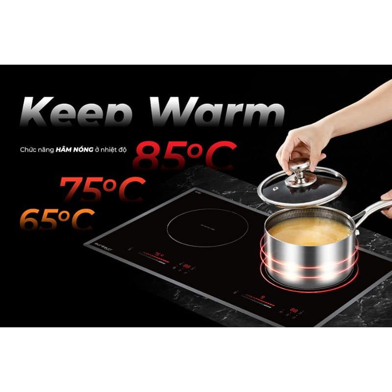 Tính năng giữ ấm của bếp từ Eurosun EU-TE398Pro Tính năng giữ ấm của bếp từ Eurosun EU-TE398Pro