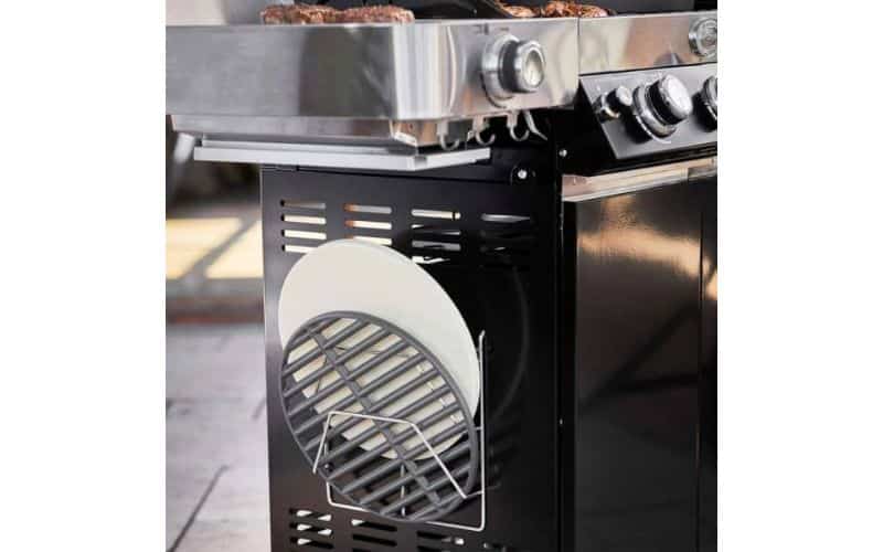 Giá đựng vỉ thớt của Bếp nướng BBQ Rösle 25530 VIDERO G3-S Vario 30 Mbar dùng gas Giá đựng vỉ thớt của Bếp nướng BBQ Rösle 25530 VIDERO G3-S Vario 30 Mbar dùng gas