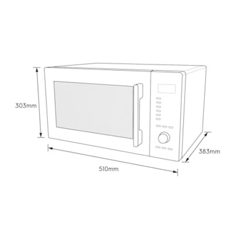 Kích thước lò vi sóng mini có nướng đối lưu 30L Electrolux EMG30D22BM Kích thước lò vi sóng mini có nướng đối lưu 30L Electrolux EMG30D22BM