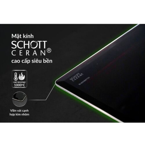 Bếp từ đôi Eurosun EU-T798Pro lắp âm 4 mặt kính Schott ceran của bếp từ Eurosun EU-T798Pro