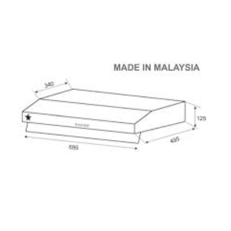 Kích thước máy hút mùi âm tủ Pramie CH22-700 Kích thước máy hút mùi âm tủ Pramie CH22-700