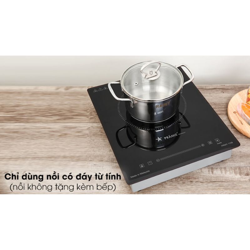 Ảnh thực tế bếp từ mini Pramie PRMY-1108 Ảnh thực tế bếp từ mini Pramie PRMY-1108