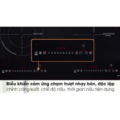 Bếp từ kết hợp hồng ngoại Pramie PRMY-2108 2 vùng nấu lắp âm 5 Bảng điều khiển bếp từ kết hợp hồng ngoại Pramie PRMY-2108 2 vùng nấu lắp âm