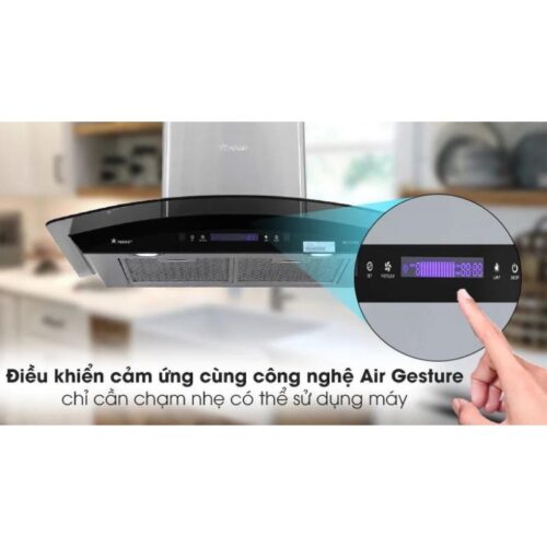 Máy hút mùi áp tường tuần hoàn Pramie AC17-700 Air 5 Bảng điều khiển máy hút mùi áp tường tuần hoàn Pramie AC17-700 Air