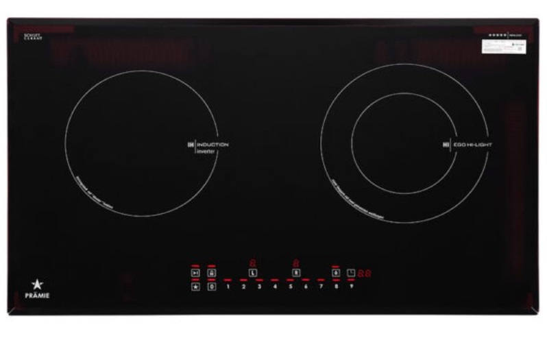 Bếp từ kết hợp hồng ngoại Pramie PRTH-2101 2 vùng nấu lắp âm 9 Bếp từ kết hợp hồng ngoại Pramie PRTH-2101 2 vùng nấu lắp âm