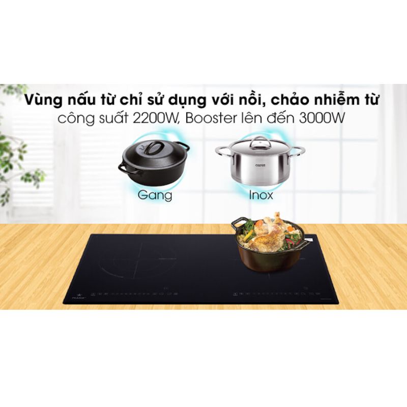 Công suất bếp từ kết hợp hồng ngoại Pramie PRMY-2108 2 vùng nấu lắp âm Công suất bếp từ kết hợp hồng ngoại Pramie PRMY-2108 2 vùng nấu lắp âm