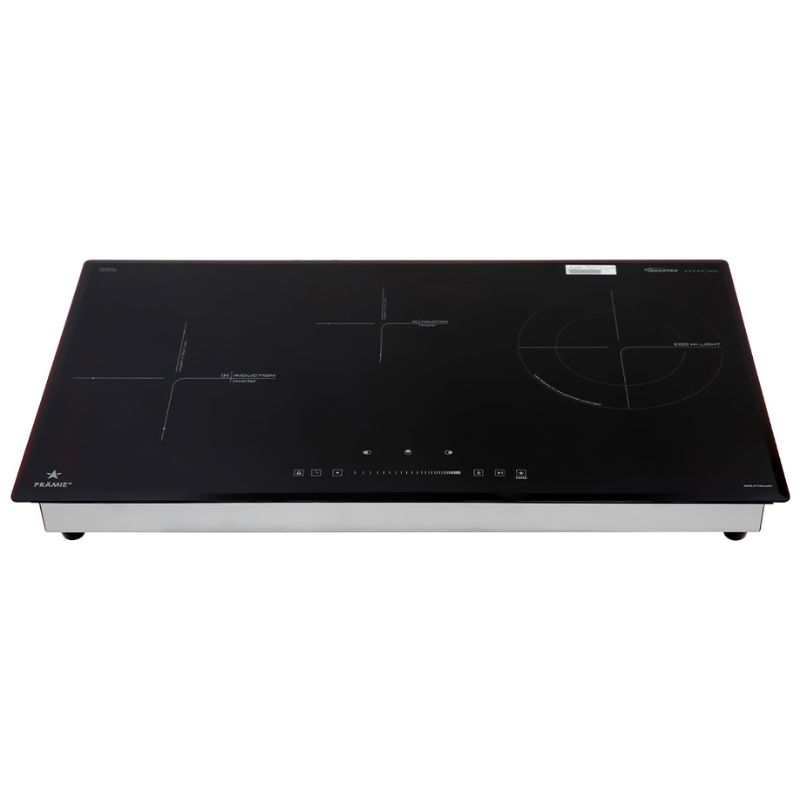 Mặt kính bếp từ kết hợp hồng ngoại Pramie PRTH-3201 3 vùng nấu lắp âm Mặt kính bếp từ kết hợp hồng ngoại Pramie PRTH-3201 3 vùng nấu lắp âm