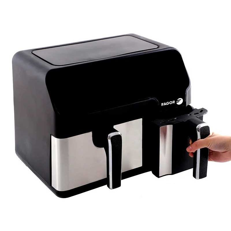 Mặt trước nồi chiên không dầu đôi 5.3L+3.3L Fagor FG5507 Mặt trước nồi chiên không dầu đôi 5.3L+3.3L Fagor FG5507