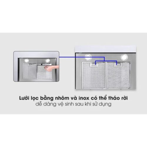 Máy hút mùi áp tường tuần hoàn Pramie AC17-700 Air 4 Tấm lọc máy hút mùi áp tường tuần hoàn Pramie AC17-700 Air
