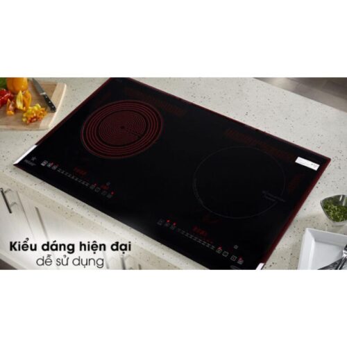 Bếp từ kết hợp hồng ngoại Pramie PRMY-2105 2 vùng nấu lắp âm 6 Thiết kế bếp từ kết hợp hồng ngoại Pramie PRMY-2105 2 vùng nấu lắp âm