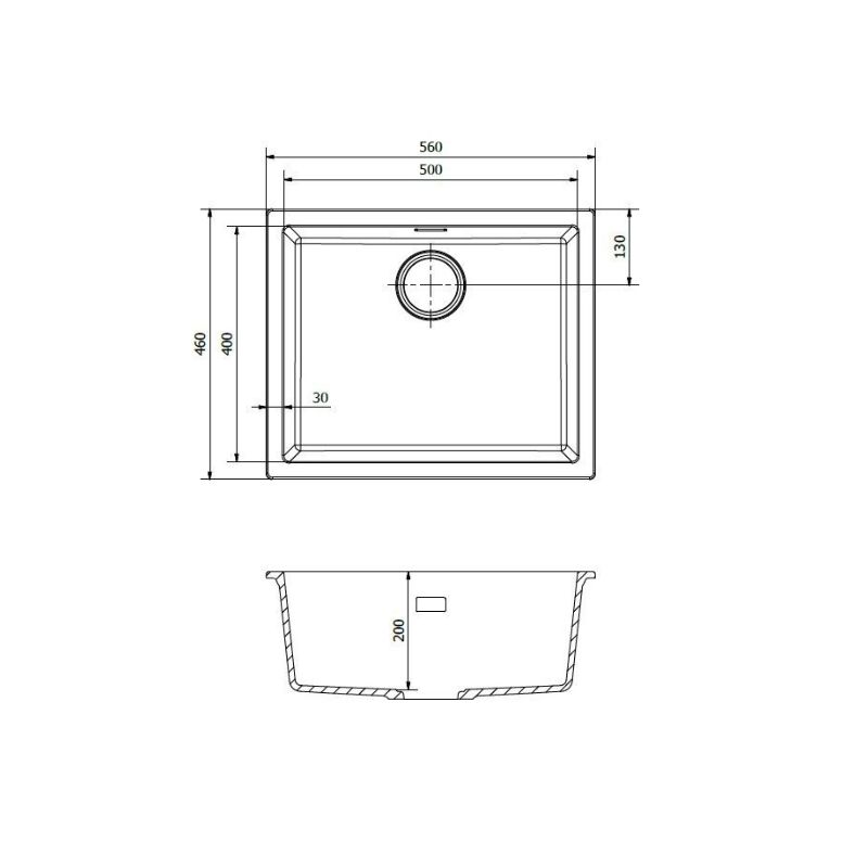 Thiết kế của chậu rửa bát 1 hố Reginox AMSTERDAM 50 HMH.R30851 Thiết kế của chậu rửa bát 1 hố Reginox AMSTERDAM 50 HMH.R30851