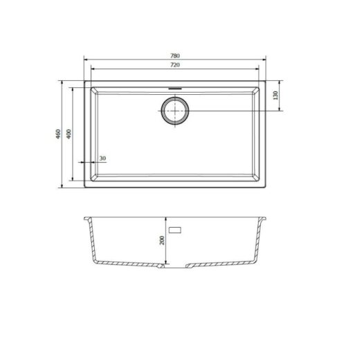 Chậu rửa bát 1 hố Reginox AMSTERDAM 72 HMH.R30899 3 Thiết kế của chậu rửa bát 1 hố Reginox AMSTERDAM 72 HMH.R30899