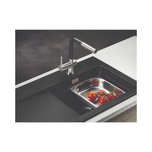 Vòi rửa chén Elica Capriccio Stainless Steel Pearl Black 90917601 3 Ảnh thục tế của vòi rửa chén Elica Capriccio Stainless Steel Pearl Black 90917601