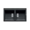 Chậu rửa chén đá 2 hố Elica Pyragranite Kartesio 2B Iron Grey 70054311 2 Chậu rửa chén đá 2 hố Elica Pyragranite Kartesio 2B Iron Grey 70054311