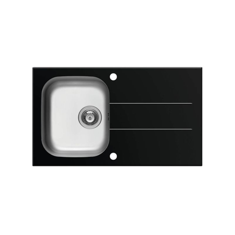 Chậu rửa chén inox 1 hố Elica Concerto 1B 1D – Black 109501230 Chậu rửa chén inox 1 hố Elica Concerto 1B 1D – Black 109501230