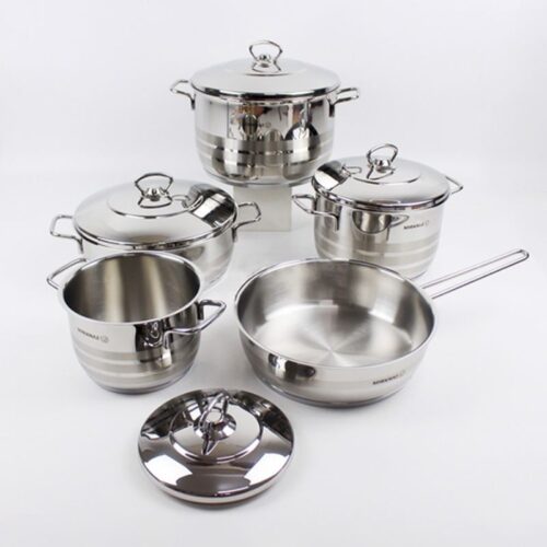 Bộ nồi chảo Elica Astra Cookware A2020 3 Ảnh thực tế bộ nồi chảo Elica ASTRA COOKWARE A202