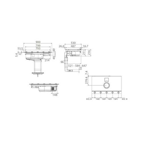 Bếp từ kết hợp máy hút mùi Elica NIKOLATESLA UNPLUGGED BL/F/90 PRF0184019 5 Thiết kế của bếp từ kết hợp máy hút mùi Elica NIKOLATESLA UNPLUGGED BL/F/90 PRF0184019