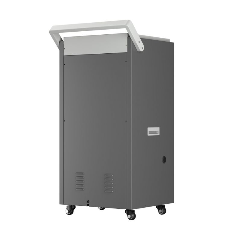 Hình ảnh mặt sau máy hút ẩm công nghiệp Kosmen KM-150S Hình ảnh mặt sau máy hút ẩm công nghiệp Kosmen KM-150S