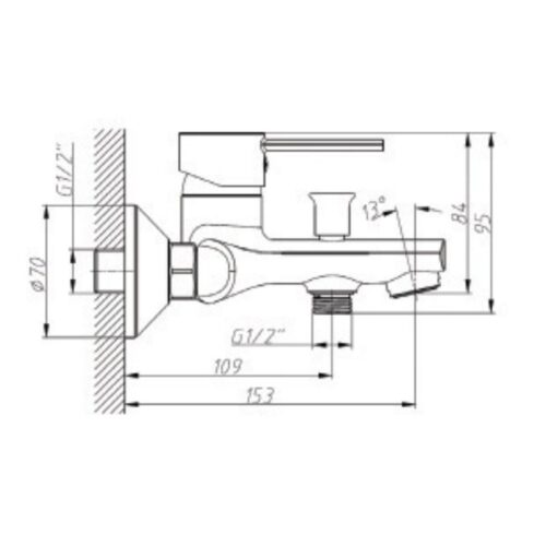 Sen tắm nóng lạnh Paul Schmitt PA004B 2 Kích thước sen tắm nóng lạnh Paul Schmitt PA004B