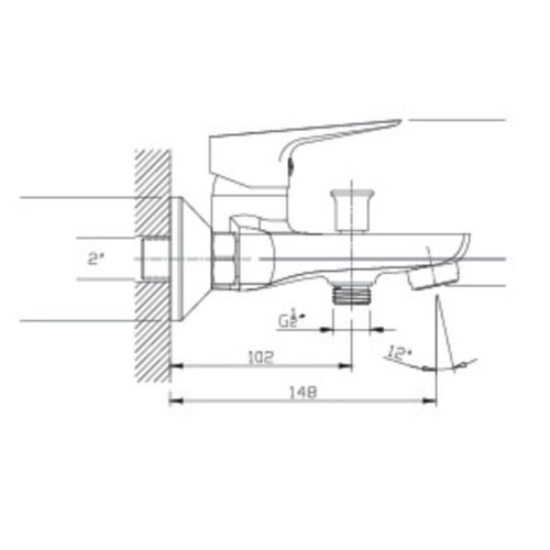 Sen tắm nóng lạnh Paul Schmitt PA013B 3 Kích thước sen tắm nóng lạnh Paul Schmitt PA013B