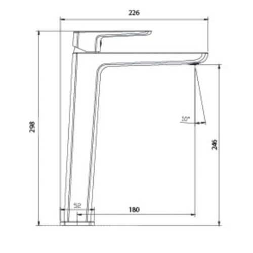 Vòi chậu lavabo nóng lạnh Paul Schmitt PA018FH 3 Kích thước vòi chậu lavabo nóng lạnh Paul Schmitt PA018FH