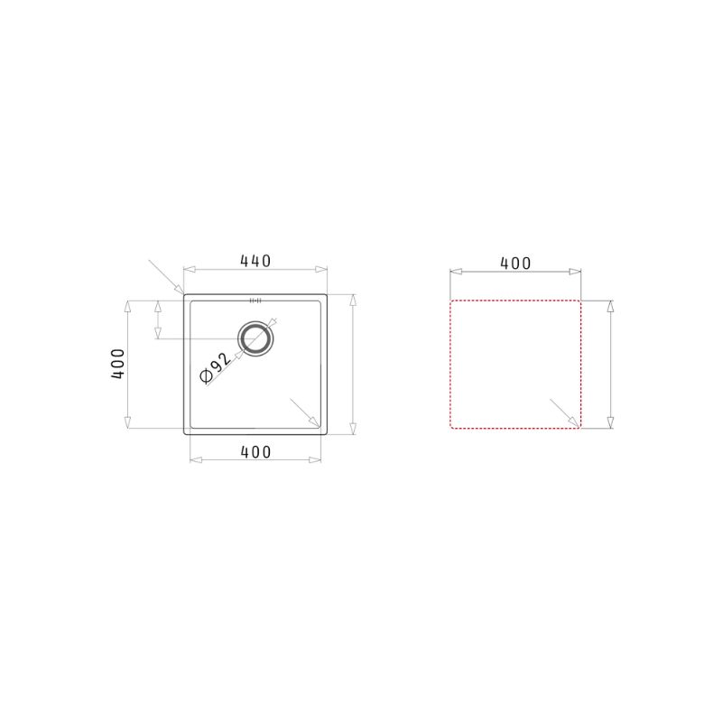 Thiết kế của chậu rửa chén inox 1 hố Elica Astris Colora 1B – Gun Metal 101054901 Thiết kế của chậu rửa chén inox 1 hố Elica Astris Colora 1B – Gun Metal 101054901
