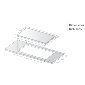 Thiết kế của bếp từ đôi Lorca LCI 809 Plus lắp âm Thiết kế của bếp từ đôi Lorca LCI 809 Plus lắp âm