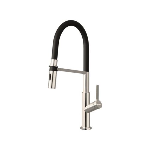 Hình ảnh vòi rửa bát nóng lạnh Konox Tema Nickel