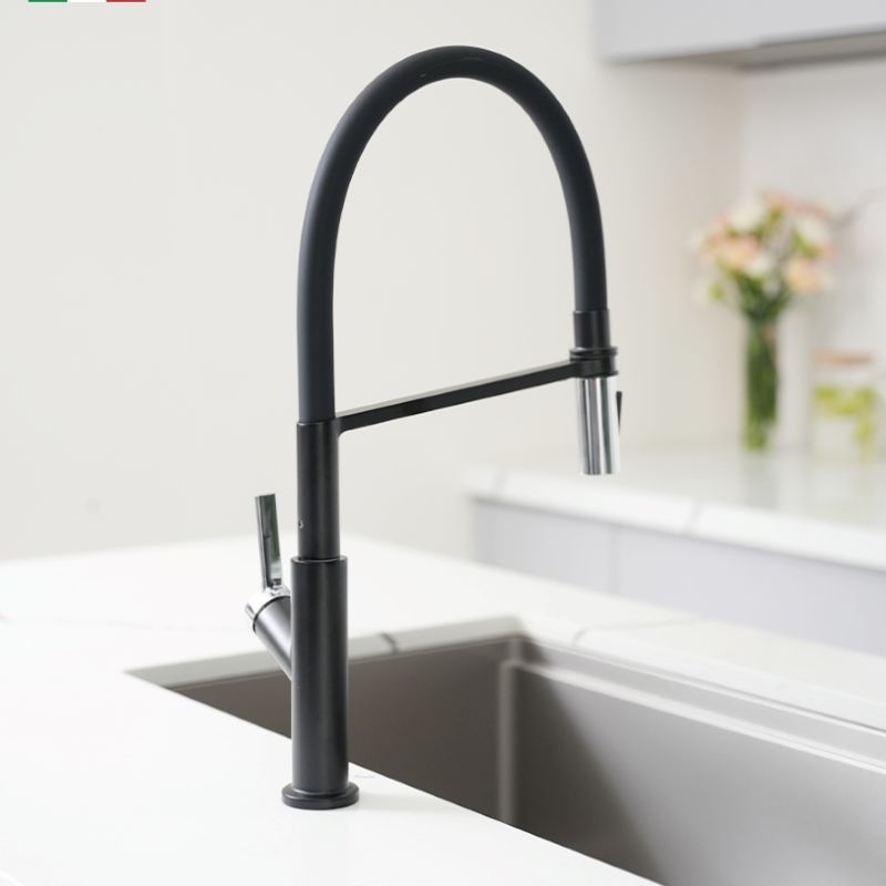 Thiết kế vòi rửa bát nóng lạnh Konox Tema Black Thiết kế vòi rửa bát nóng lạnh Konox Tema Black