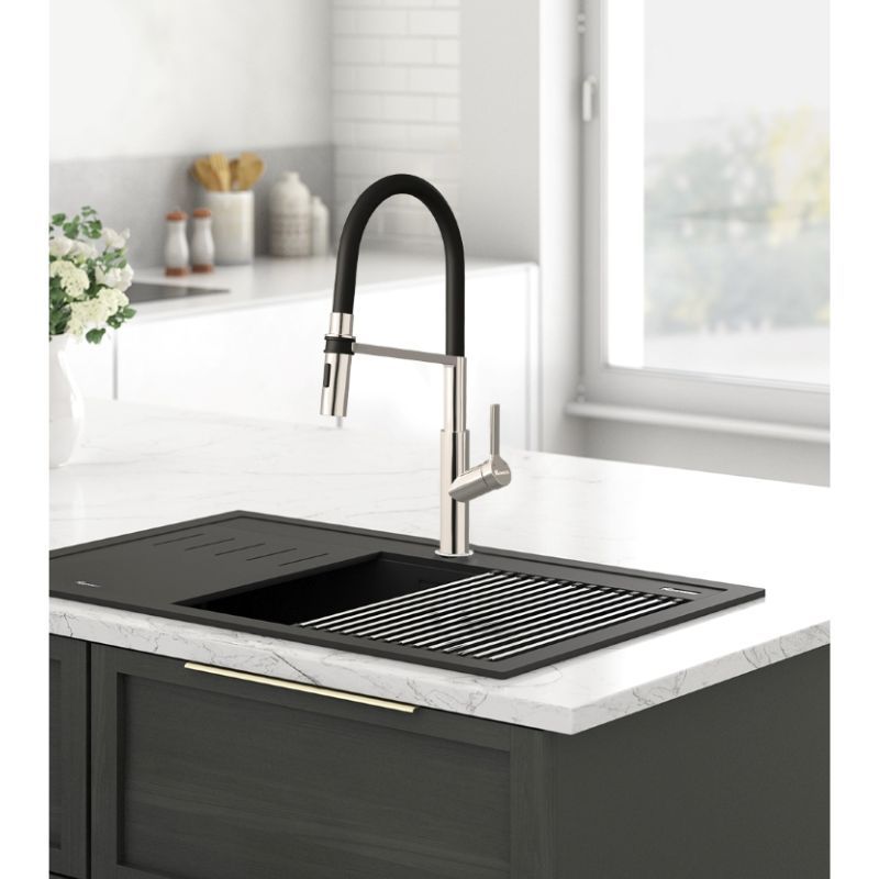 Thiết kế vòi rửa bát nóng lạnh Konox Tema Nickel Thiết kế vòi rửa bát nóng lạnh Konox Tema Nickel