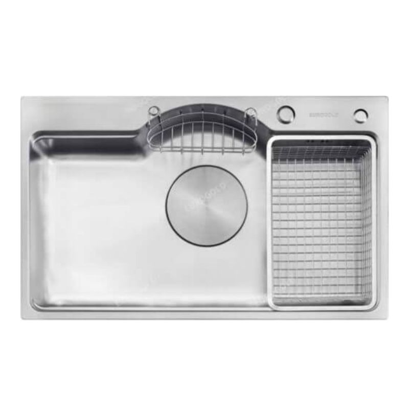 Chậu rửa bát inox 304 Eurogold EUD37848 Chậu rửa bát inox 304 Eurogold EUD37848