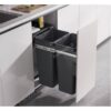 Thùng rác âm tủ giảm chấn Eurogold BR400 1 Thùng rác âm tủ giảm chấn Eurogold BR400