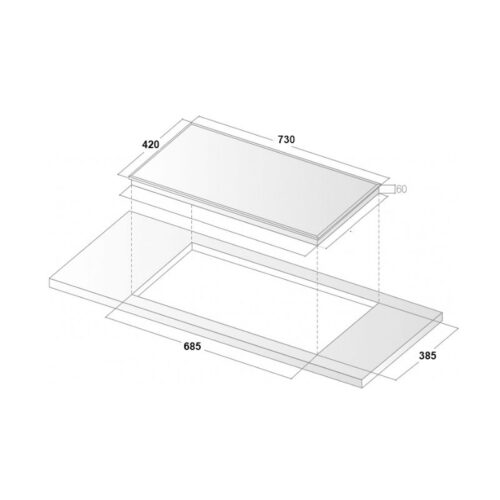 Bếp từ đôi Binova BI-1088GM lắp âm 3 19822 kich thuoc bep tu doi binova bi 608ml lap am