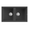 Chậu rửa bát Konox Granite Phoenix 860 Black 2 chau rua bat konox granite phoenix 860 black min